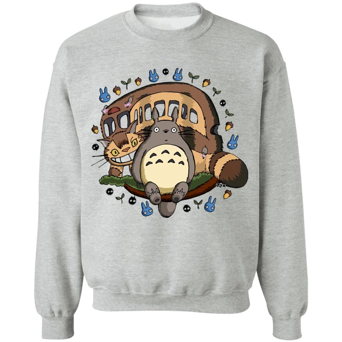 Totoro And The Catbus Sweatshirt 19 Totoro And The Catbus Sweatshirt - Image 17