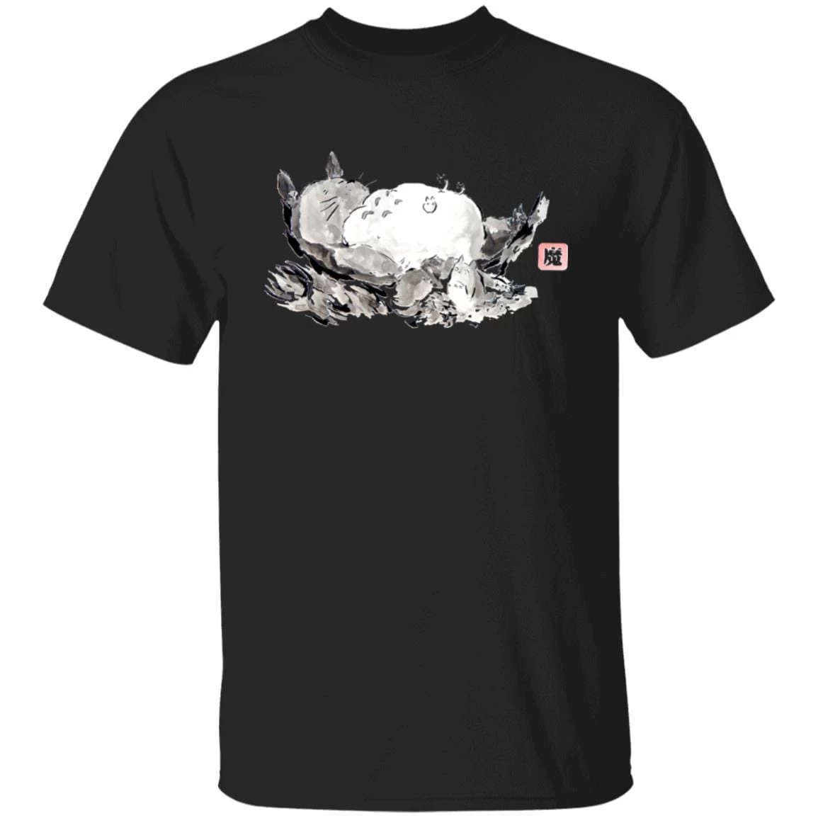 Sleeping Totoro Ink Painting T Shirt 12 Sleeping Totoro Ink Painting T Shirt - Image 10