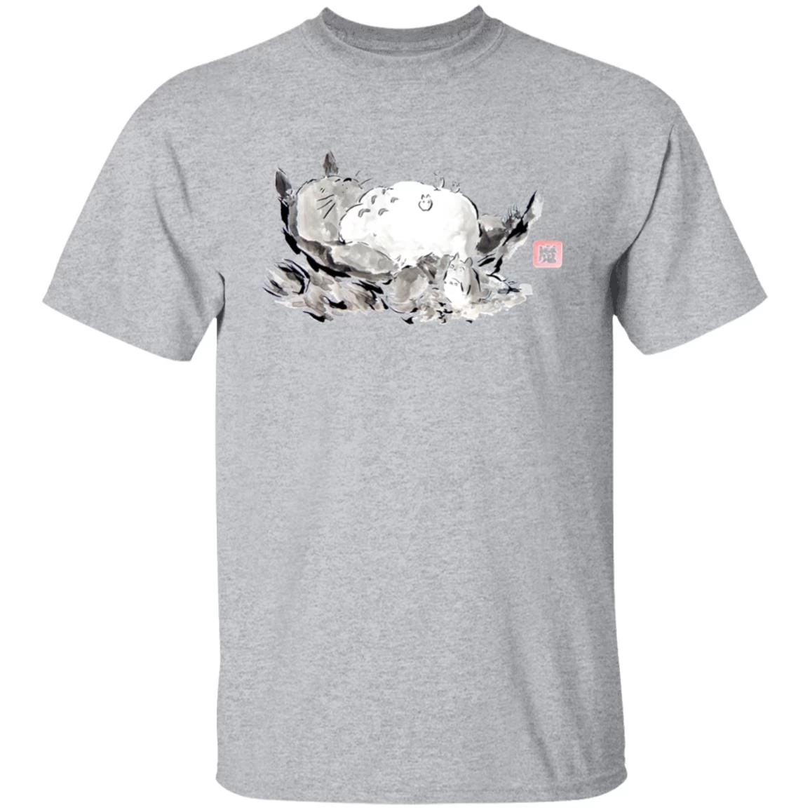 Sleeping Totoro Ink Painting T Shirt 11 Sleeping Totoro Ink Painting T Shirt - Image 9