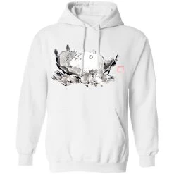 Sleeping Totoro Ink Painting Hoodie -Ghibli Shop redirect10032021051057 1