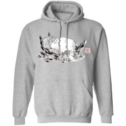 Sleeping Totoro Ink Painting Hoodie -Ghibli Shop redirect10032021051057 18