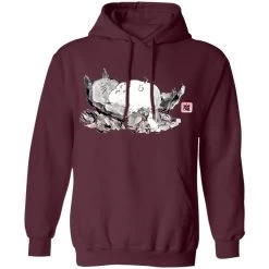 Sleeping Totoro Ink Painting Hoodie -Ghibli Shop redirect10032021051057 7 1