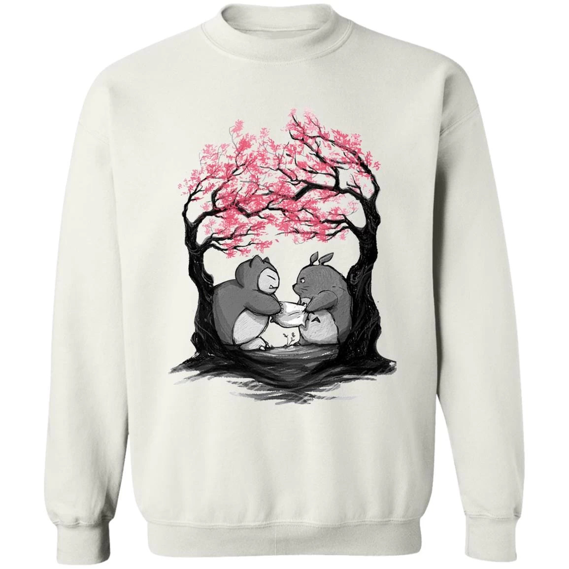 Totoro Vs Snorlax Pillow Fight Sweatshirt 20 Totoro Vs Snorlax Pillow Fight Sweatshirt - Image 18