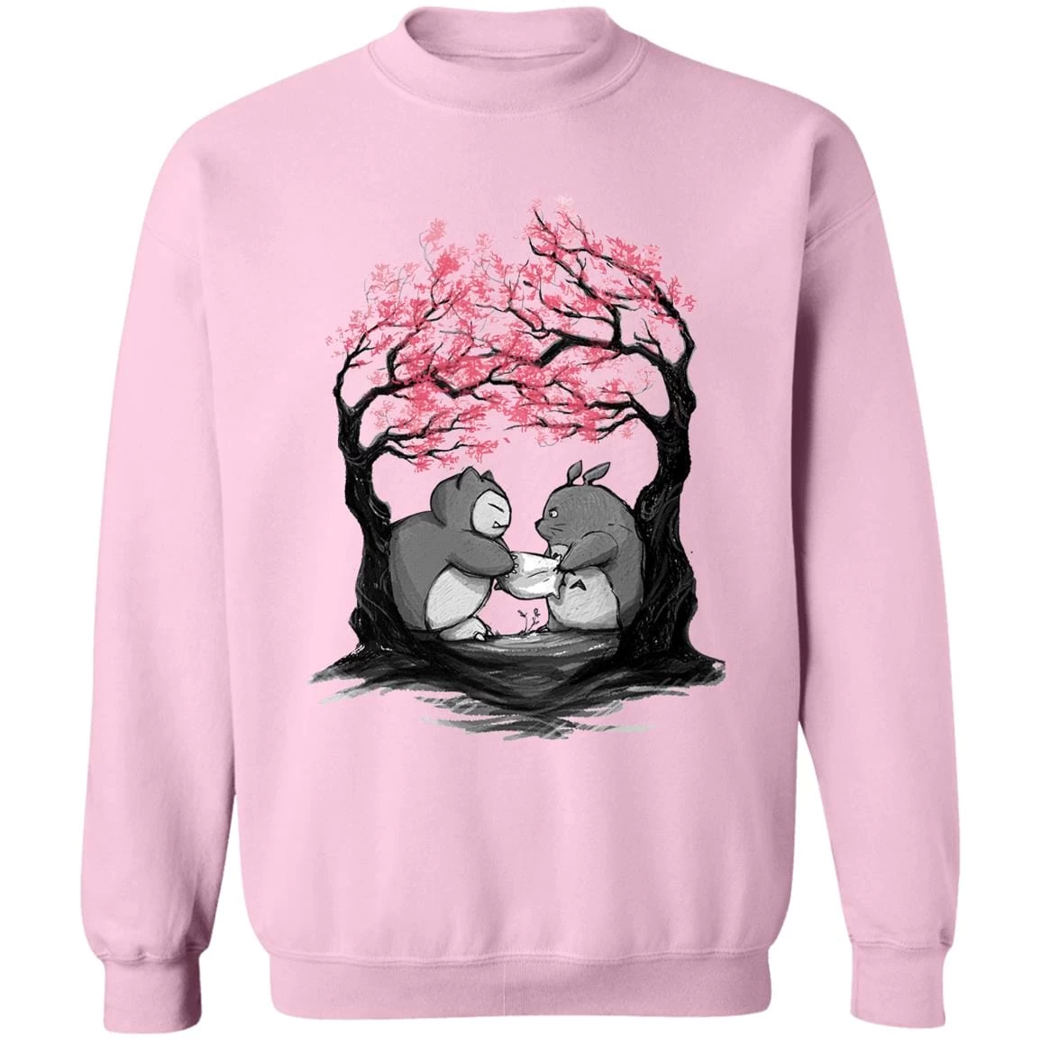 Totoro Vs Snorlax Pillow Fight Sweatshirt 15 Totoro Vs Snorlax Pillow Fight Sweatshirt - Image 13