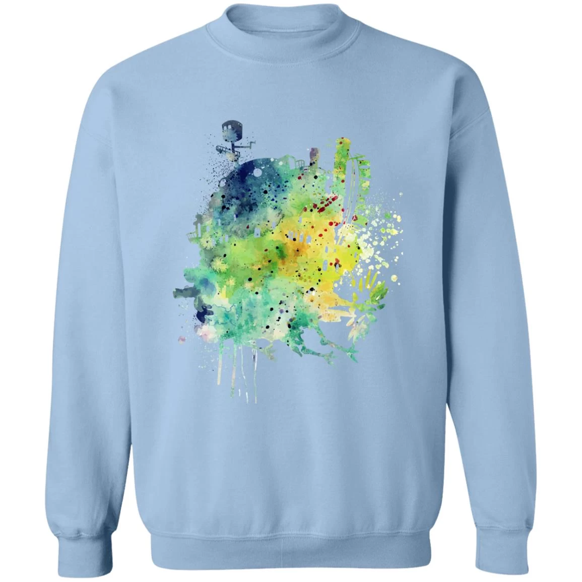 Howl’s Moving Castle Colorful Castle Sweatshirt 10 Howl’s Moving Castle Colorful Castle Sweatshirt - Image 8