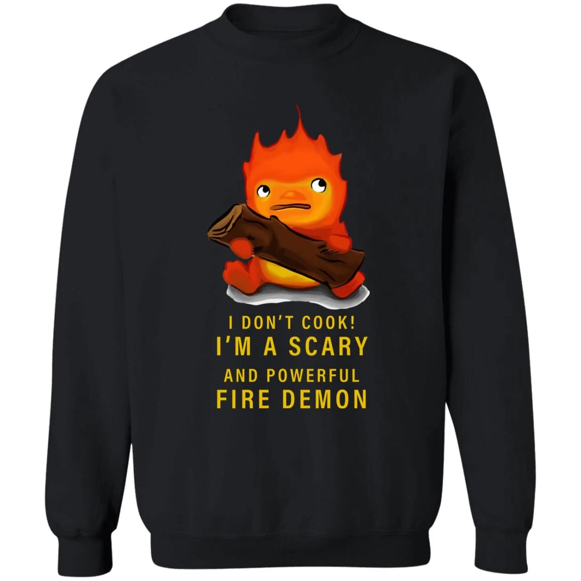 Howl’s Moving Castle Calcifer Sweatshirt 5 Howl’s Moving Castle Calcifer Sweatshirt - Image 3