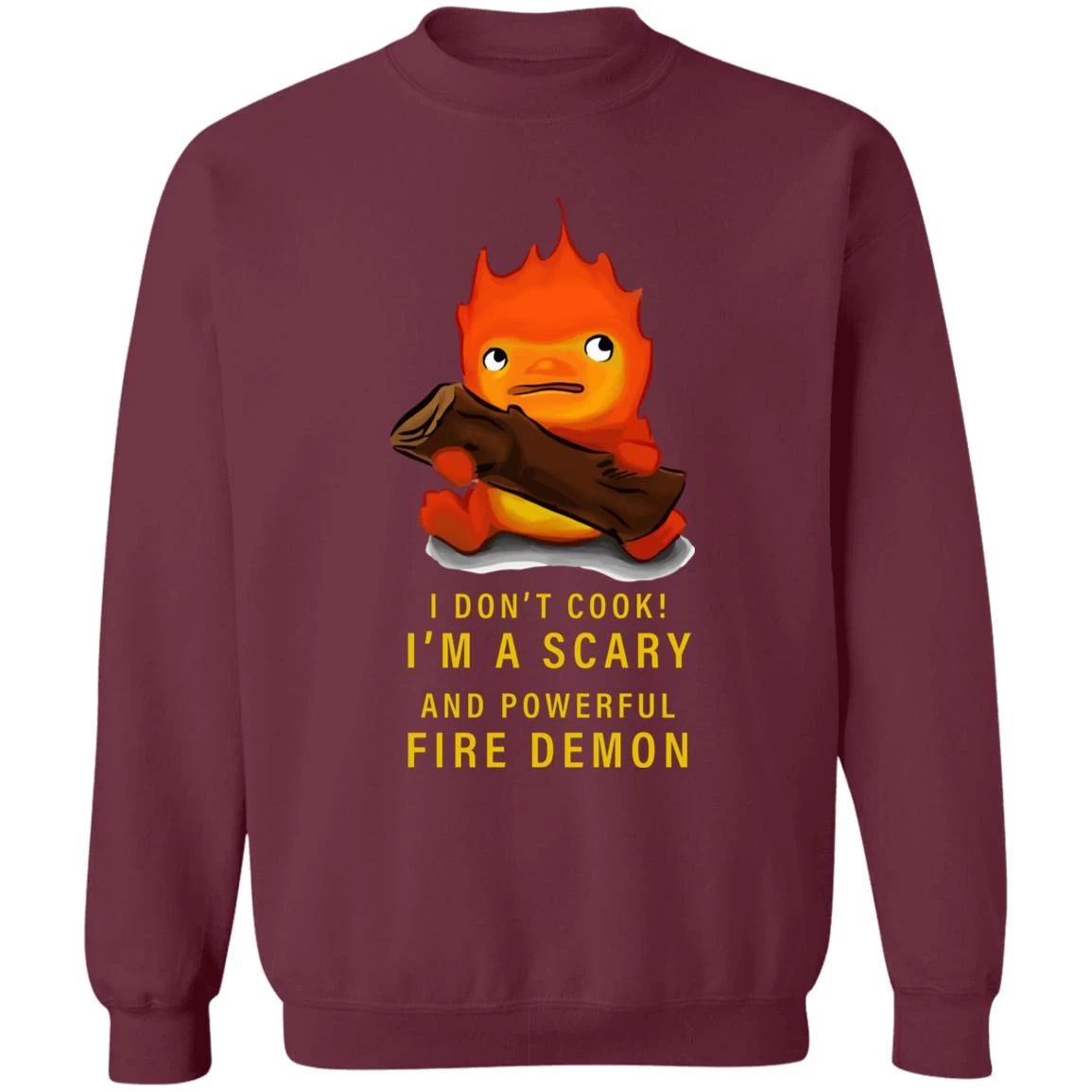 Howl’s Moving Castle Calcifer Sweatshirt 16 Howl’s Moving Castle Calcifer Sweatshirt - Image 14