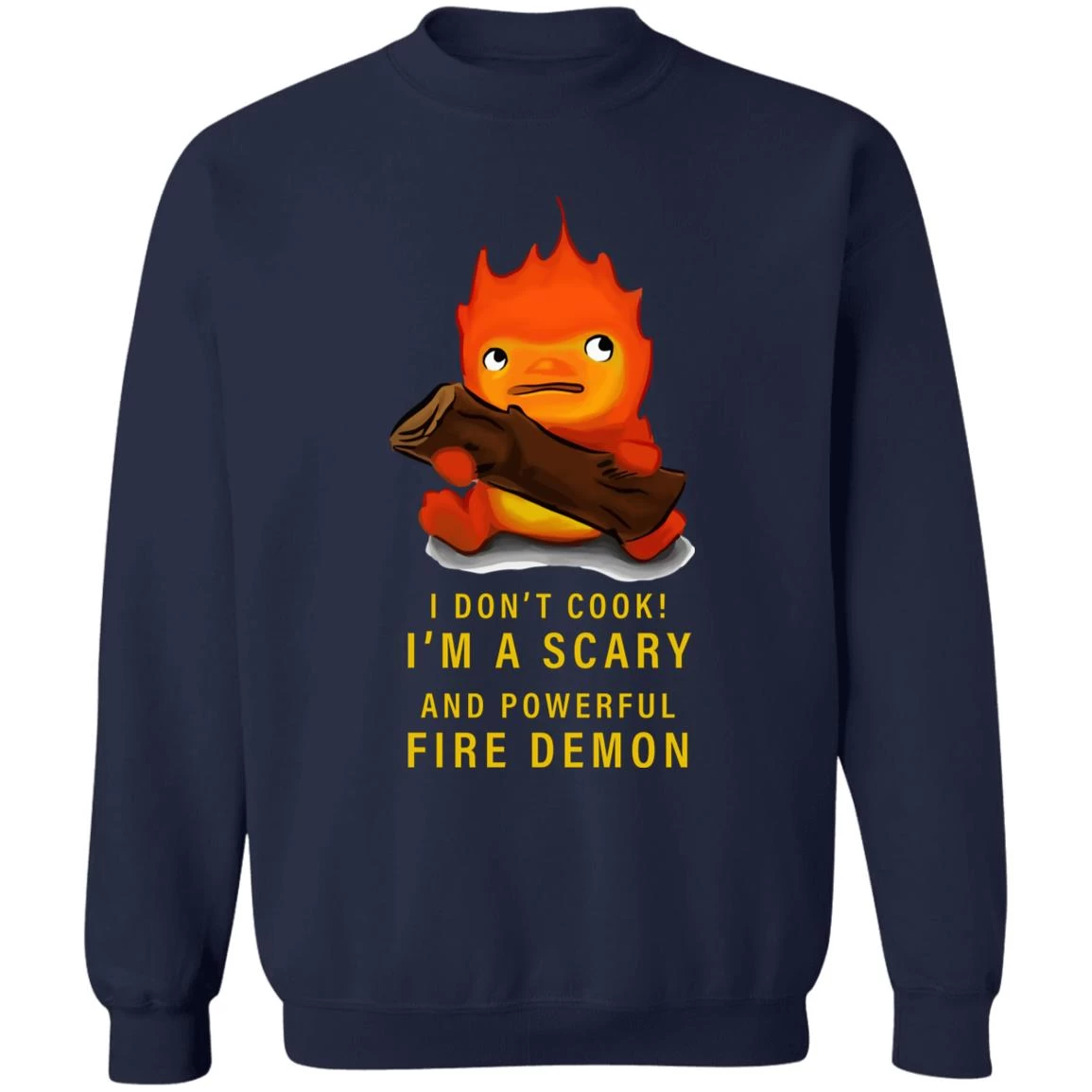 Howl’s Moving Castle Calcifer Sweatshirt 17 Howl’s Moving Castle Calcifer Sweatshirt - Image 15