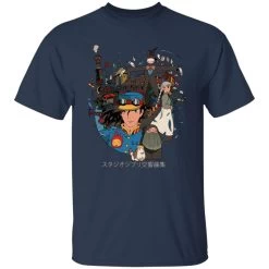 Howl’s Moving Castle Characters Compilation T Shirt -Ghibli Shop redirect10062021101001 6 1