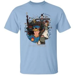 Howl’s Moving Castle Characters Compilation T Shirt -Ghibli Shop redirect10062021101001 9