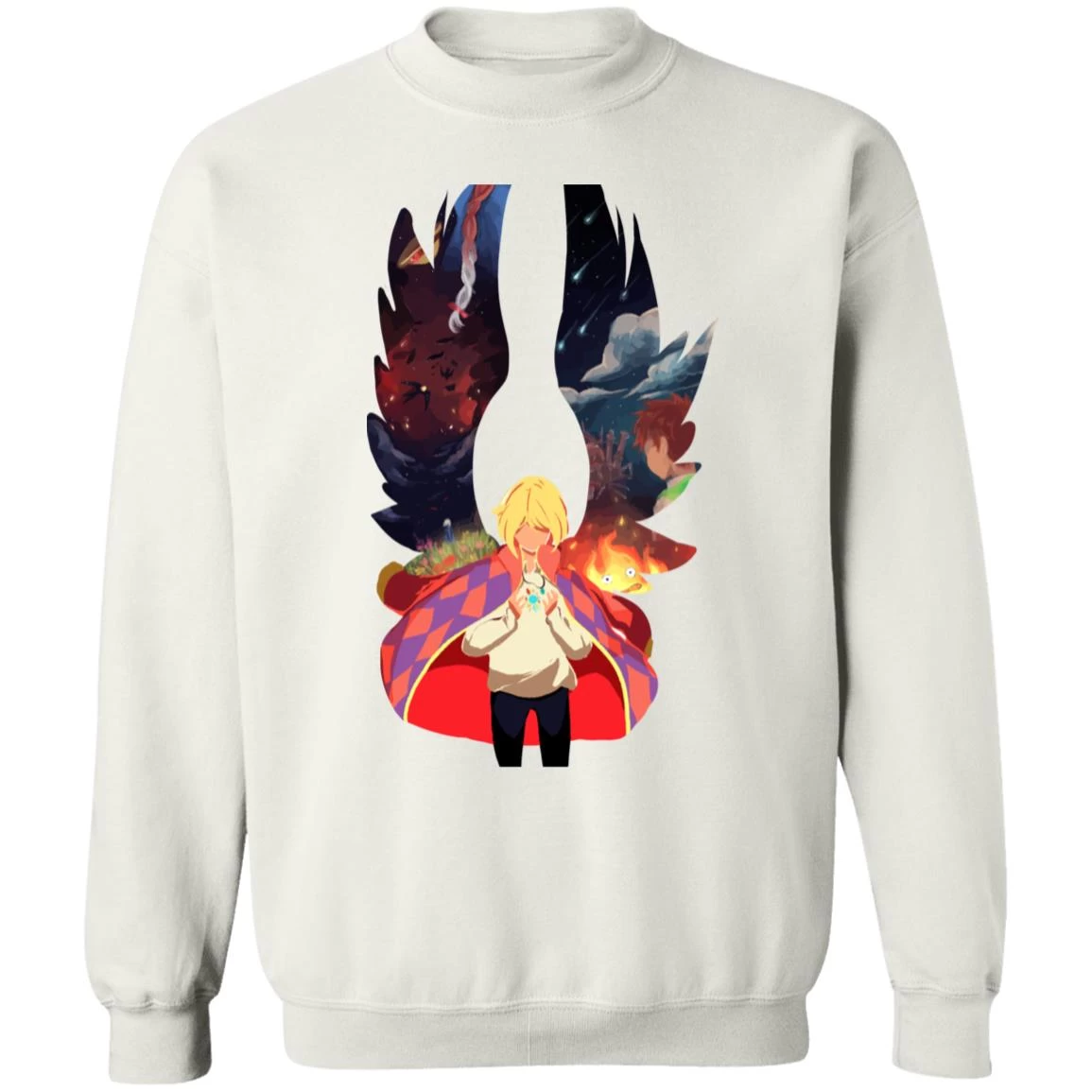 Howl And Colorful Wings Sweatshirt 20 Howl And Colorful Wings Sweatshirt - Image 18
