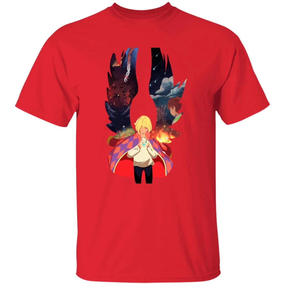 Howl And Colorful Wings T Shirt 18 Howl And Colorful Wings T Shirt - Image 16