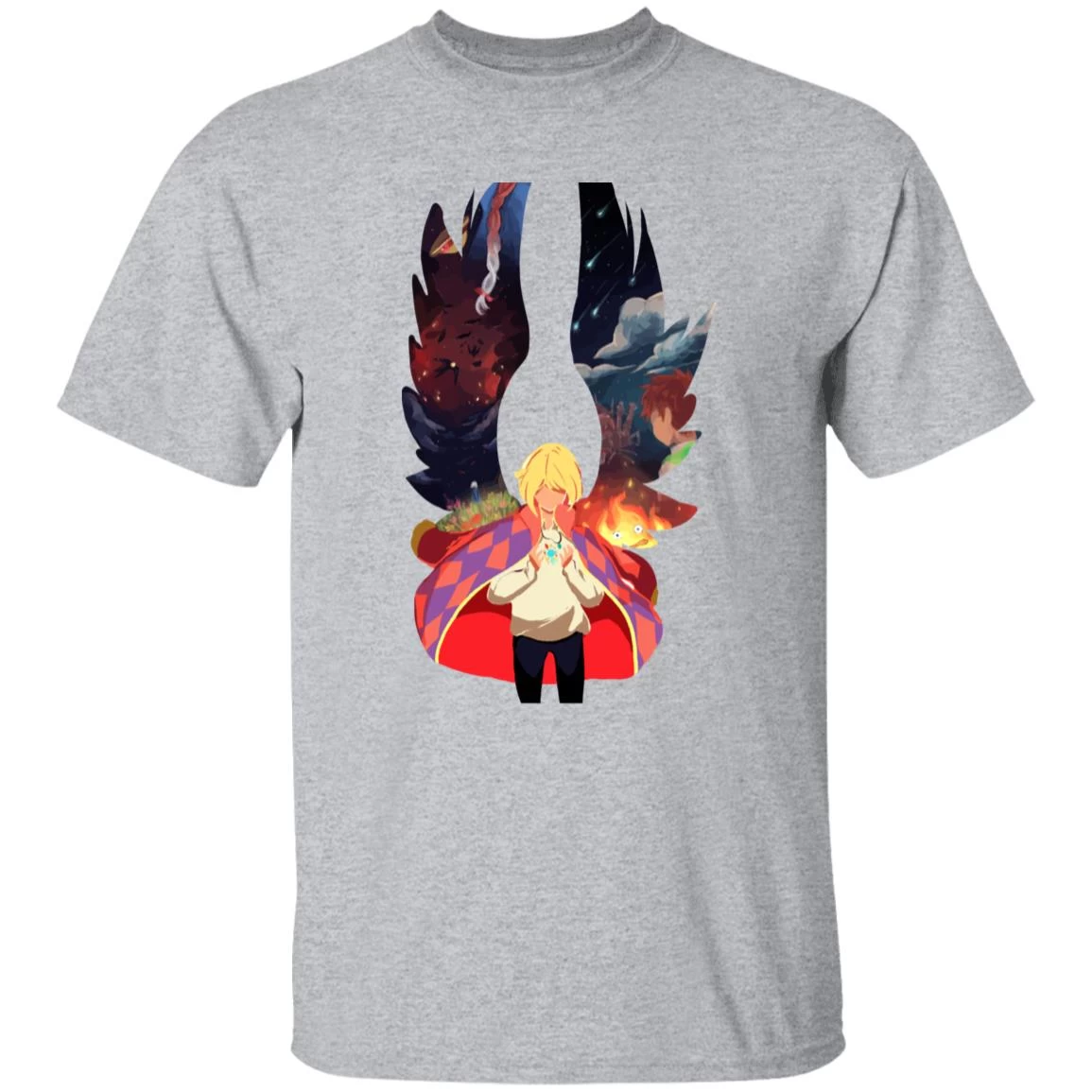 Howl And Colorful Wings T Shirt 11 Howl And Colorful Wings T Shirt - Image 9