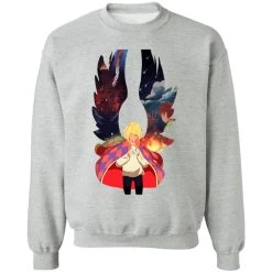 Howl And Colorful Wings Sweatshirt