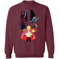 Howl And Colorful Wings Sweatshirt 23 Howl And Colorful Wings Sweatshirt -Ghibli Shop redirect10062021101011 3