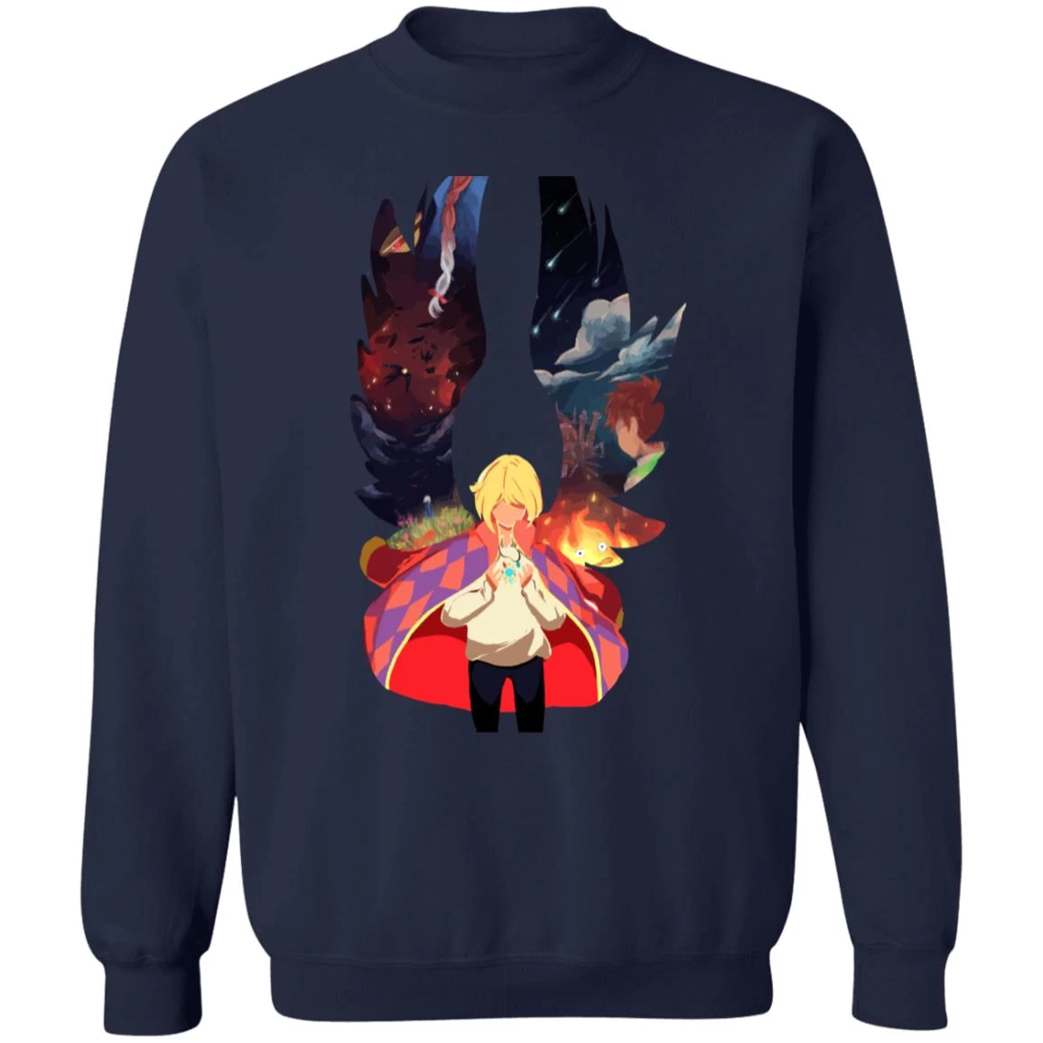 Howl And Colorful Wings Sweatshirt 17 Howl And Colorful Wings Sweatshirt - Image 15