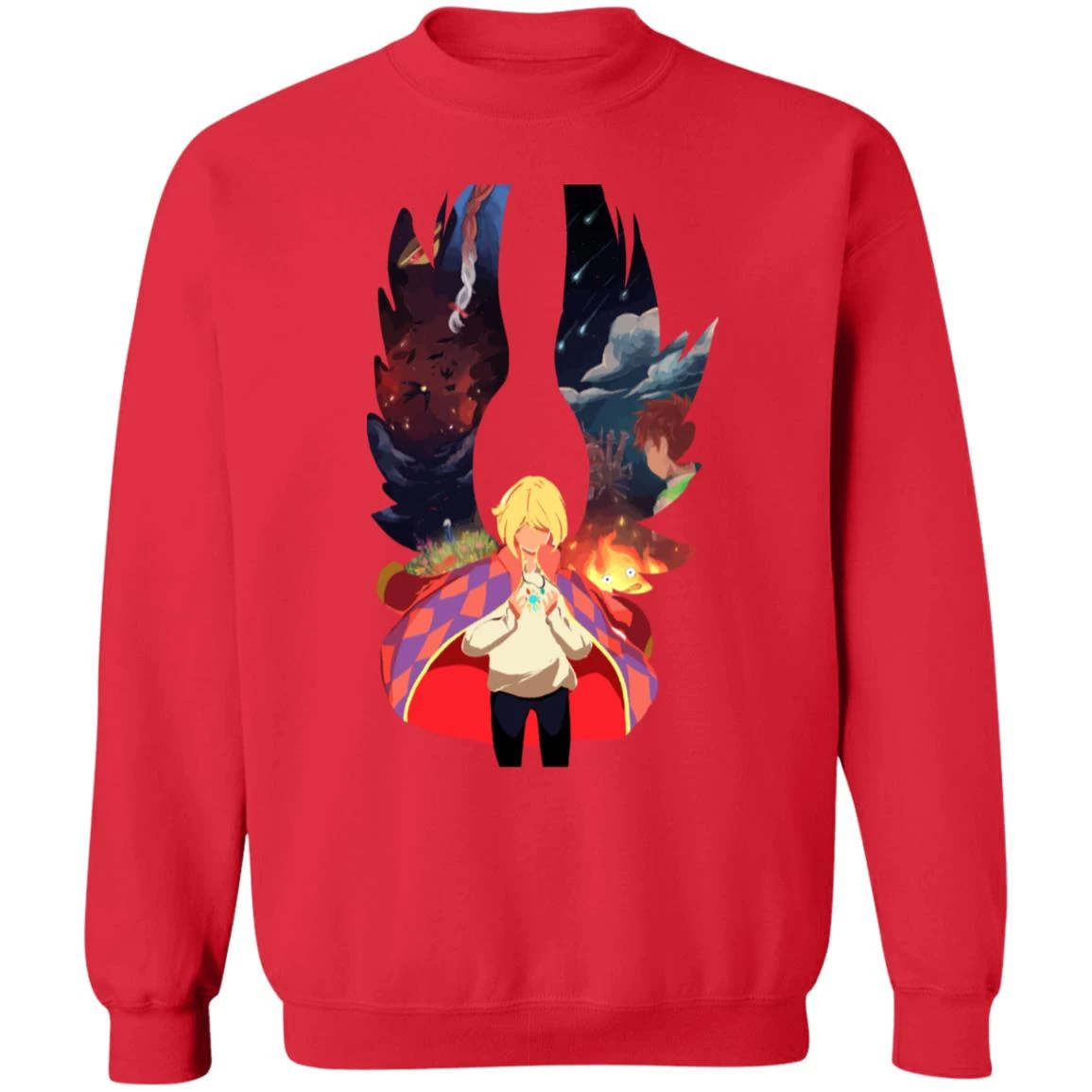 Howl And Colorful Wings Sweatshirt 18 Howl And Colorful Wings Sweatshirt - Image 16