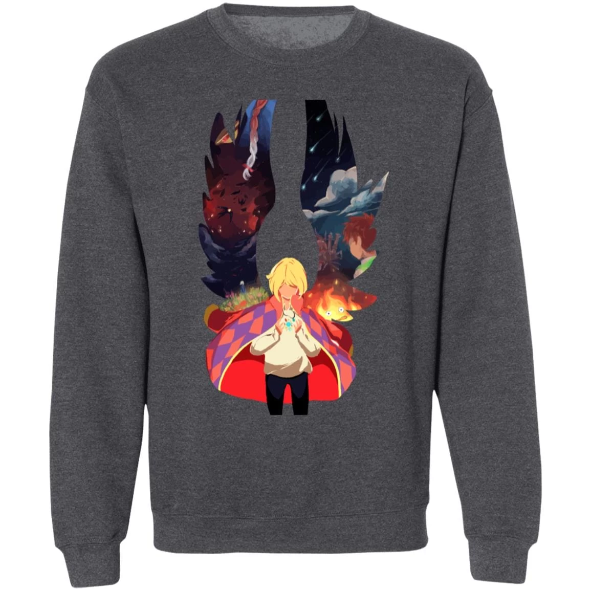 Howl And Colorful Wings Sweatshirt 13 Howl And Colorful Wings Sweatshirt - Image 11