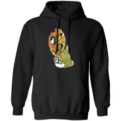 Totoro And The Big Leaf Cute Drawing Hoodie -Ghibli Shop redirect10062021131000 2 1