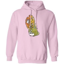 Totoro And The Big Leaf Cute Drawing Hoodie -Ghibli Shop redirect10062021131000 6 1