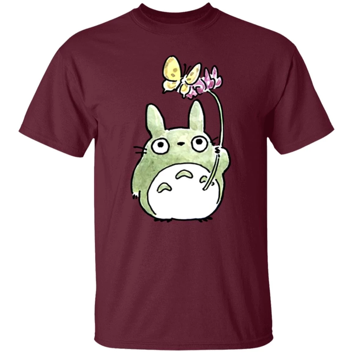 Totoro With Butterfly Cute Drawing T Shirt 16 Totoro With Butterfly Cute Drawing T Shirt - Image 14