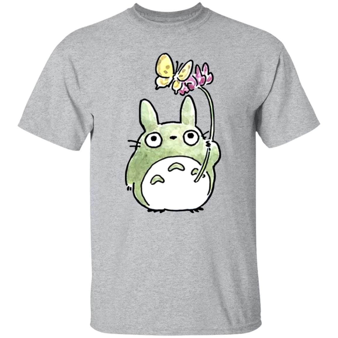 Totoro With Butterfly Cute Drawing T Shirt 19 Totoro With Butterfly Cute Drawing T Shirt - Image 17
