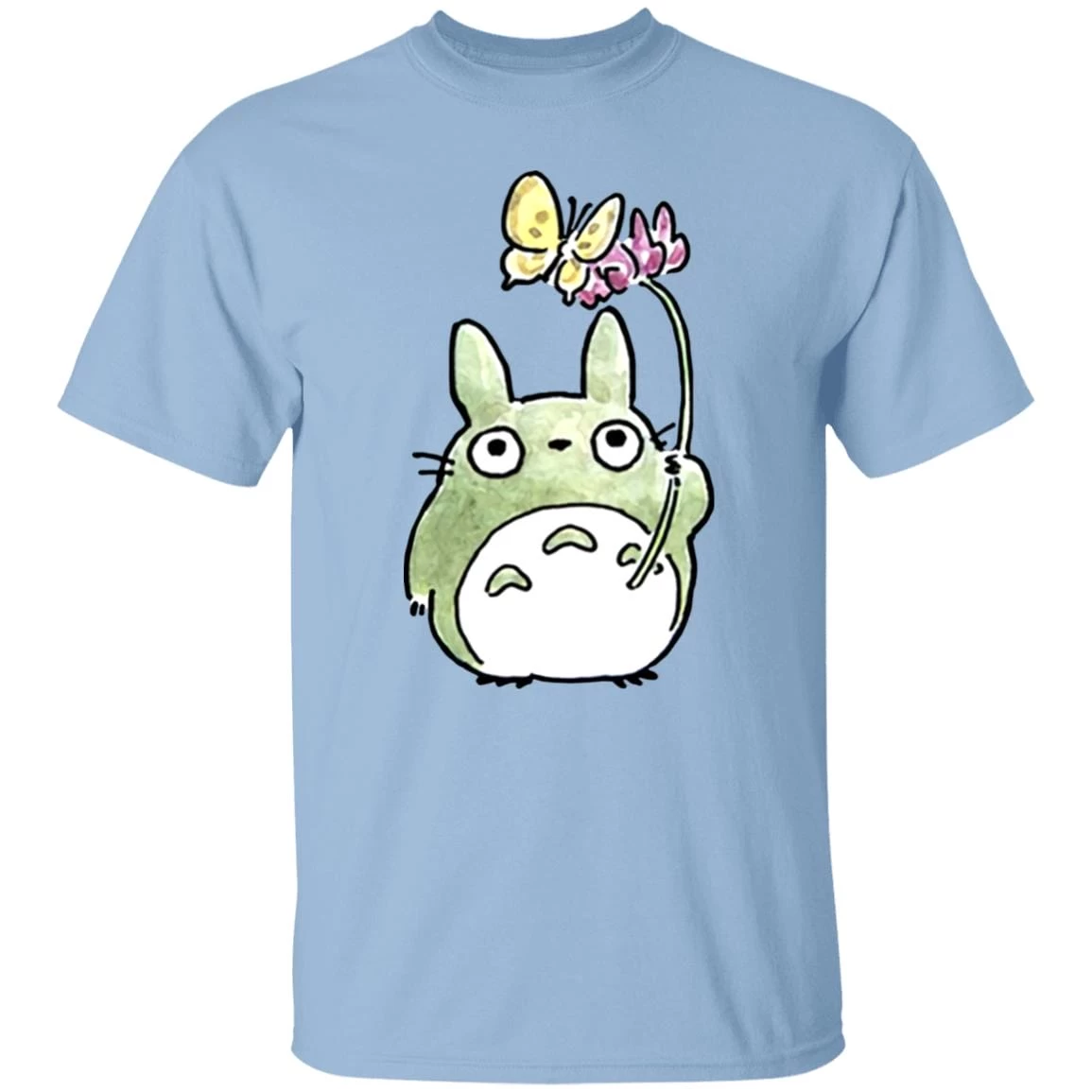 Totoro With Butterfly Cute Drawing T Shirt 14 Totoro With Butterfly Cute Drawing T Shirt - Image 12