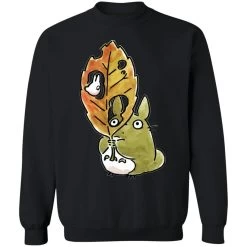 Totoro And The Big Leaf Cute Drawing Sweatshirt 22 Totoro And The Big Leaf Cute Drawing Sweatshirt -Ghibli Shop redirect10062021131033 2