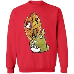Totoro And The Big Leaf Cute Drawing Sweatshirt 25 Totoro And The Big Leaf Cute Drawing Sweatshirt -Ghibli Shop redirect10062021131034 1