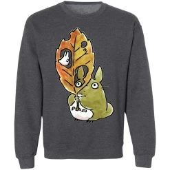 Totoro And The Big Leaf Cute Drawing Sweatshirt 30 Totoro And The Big Leaf Cute Drawing Sweatshirt -Ghibli Shop redirect10062021131034 2 1