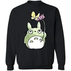 Totoro With Butterfly Cute Drawing Sweatshirt -Ghibli Shop redirect10062021131044 2 1