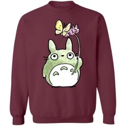 Totoro With Butterfly Cute Drawing Sweatshirt -Ghibli Shop redirect10062021131044 3 1