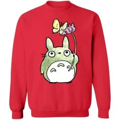 Totoro With Butterfly Cute Drawing Sweatshirt -Ghibli Shop redirect10062021131044 5