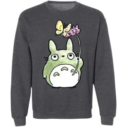 Totoro With Butterfly Cute Drawing Sweatshirt -Ghibli Shop redirect10062021131044 6 1