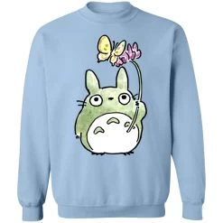Totoro With Butterfly Cute Drawing Sweatshirt -Ghibli Shop redirect10062021131044 7 1