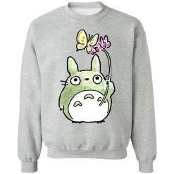 Totoro With Butterfly Cute Drawing Sweatshirt -Ghibli Shop redirect10062021131044 9