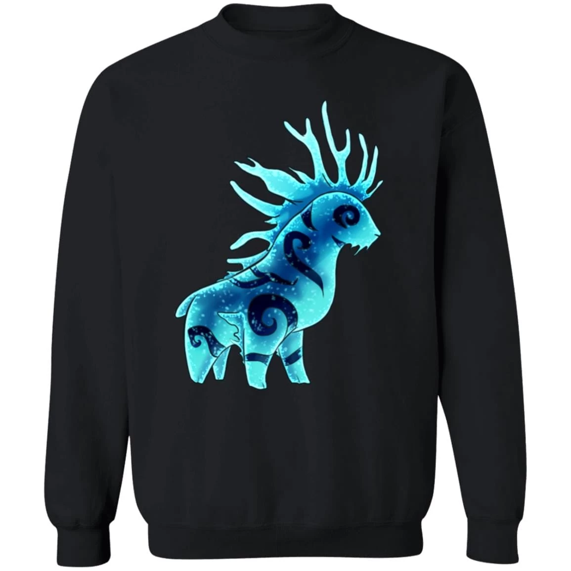 Princess Mononoke Forest Spirit Shishigami Night Chibi Sweatshirt 5 Princess Mononoke Forest Spirit Shishigami Night Chibi Sweatshirt - Image 3