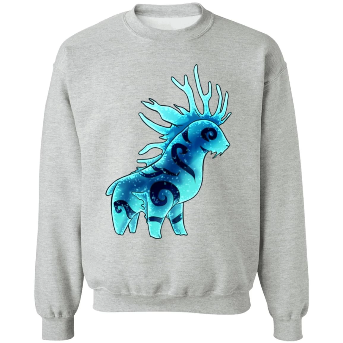 Princess Mononoke Forest Spirit Shishigami Night Chibi Sweatshirt 3 Princess Mononoke Forest Spirit Shishigami Night Chibi Sweatshirt