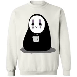 Cute No Face Kaonashi Drinking Hot Tea Sweatshirt -Ghibli Shop redirect10072021041004 1 1