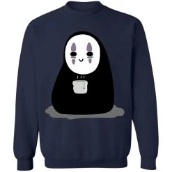Cute No Face Kaonashi Drinking Hot Tea Sweatshirt -Ghibli Shop redirect10072021041004 4
