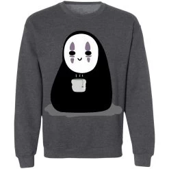 Cute No Face Kaonashi Drinking Hot Tea Sweatshirt -Ghibli Shop redirect10072021041004 6