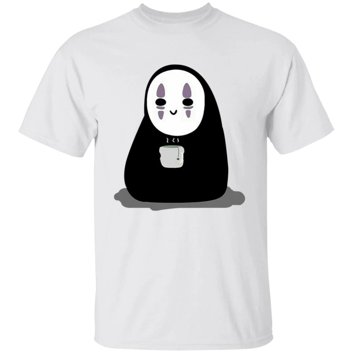 Cute No Face Kaonashi Drinking Hot Tea T Shirt 20 Cute No Face Kaonashi Drinking Hot Tea T Shirt - Image 18