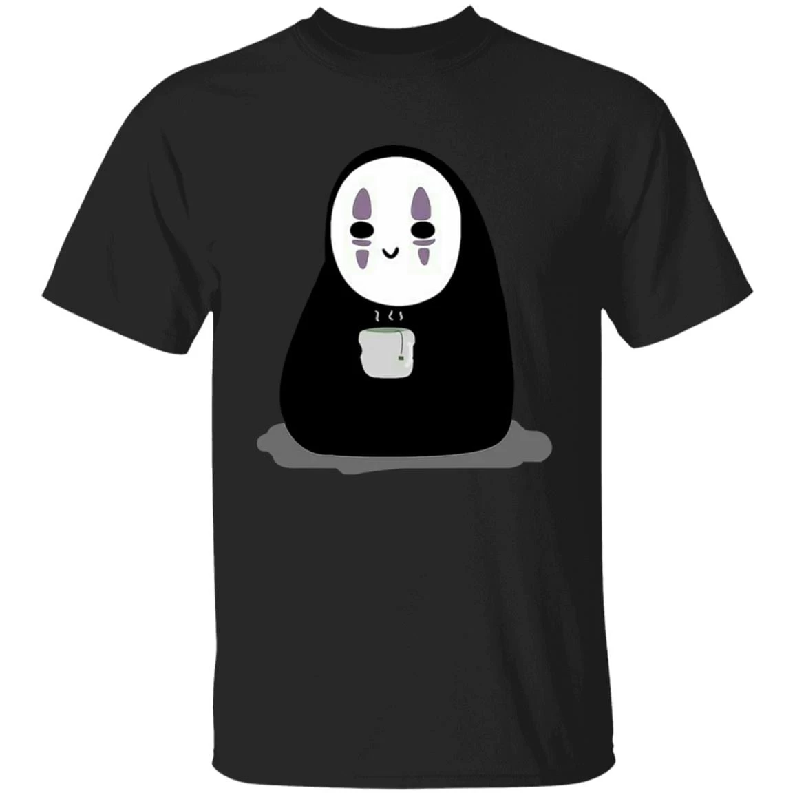 Cute No Face Kaonashi Drinking Hot Tea T Shirt 12 Cute No Face Kaonashi Drinking Hot Tea T Shirt - Image 10