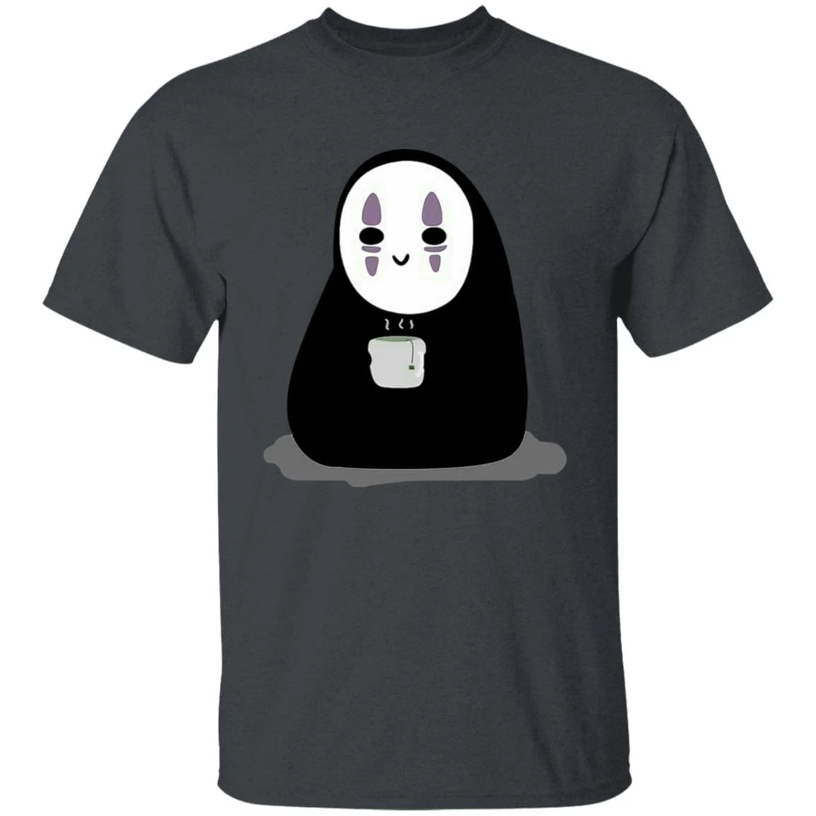 Cute No Face Kaonashi Drinking Hot Tea T Shirt 13 Cute No Face Kaonashi Drinking Hot Tea T Shirt - Image 11