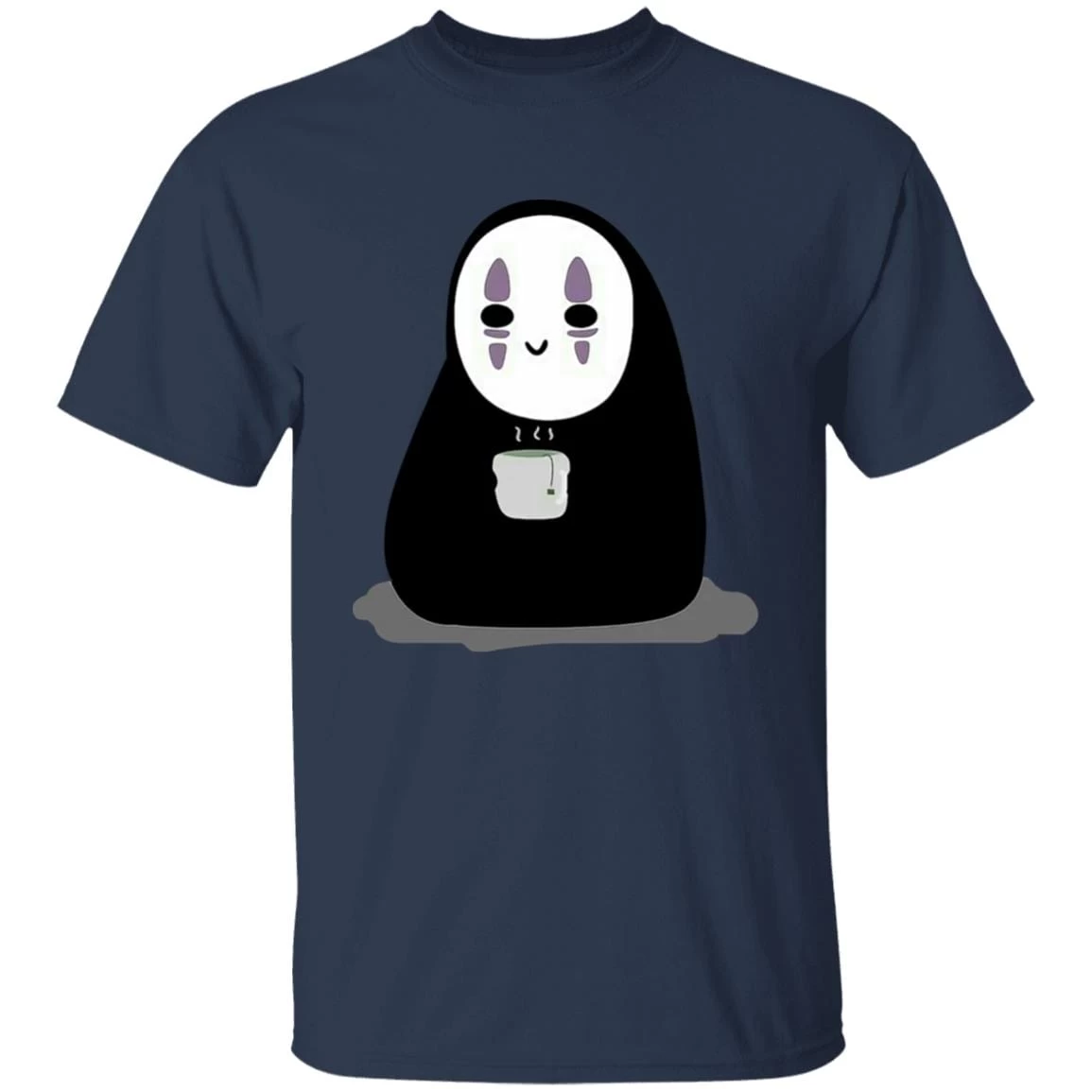 Cute No Face Kaonashi Drinking Hot Tea T Shirt 17 Cute No Face Kaonashi Drinking Hot Tea T Shirt - Image 15