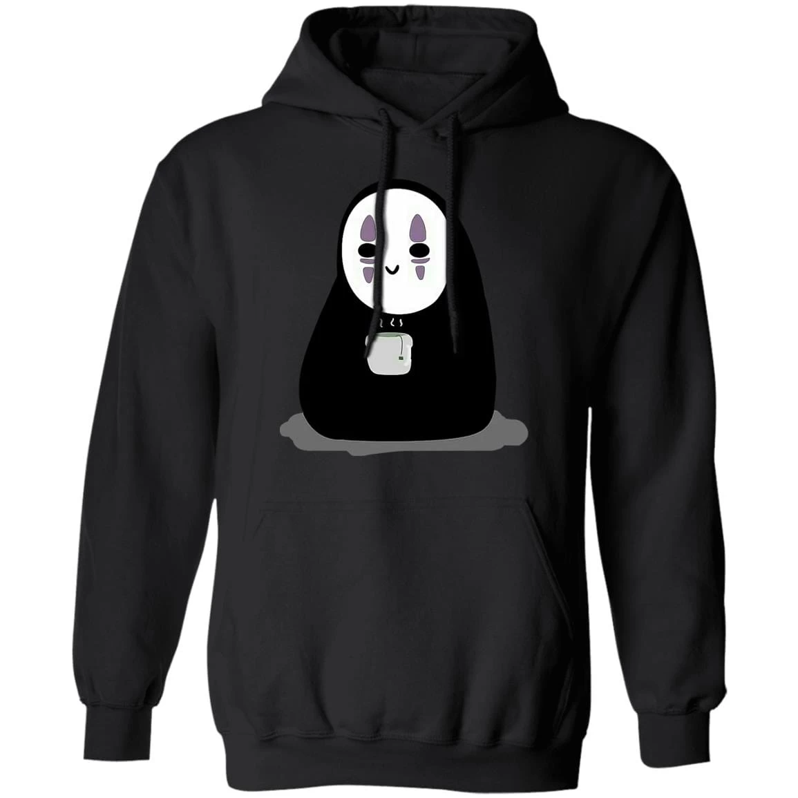 Cute No Face Kaonashi Drinking Hot Tea Hoodie 12 Cute No Face Kaonashi Drinking Hot Tea Hoodie - Image 10