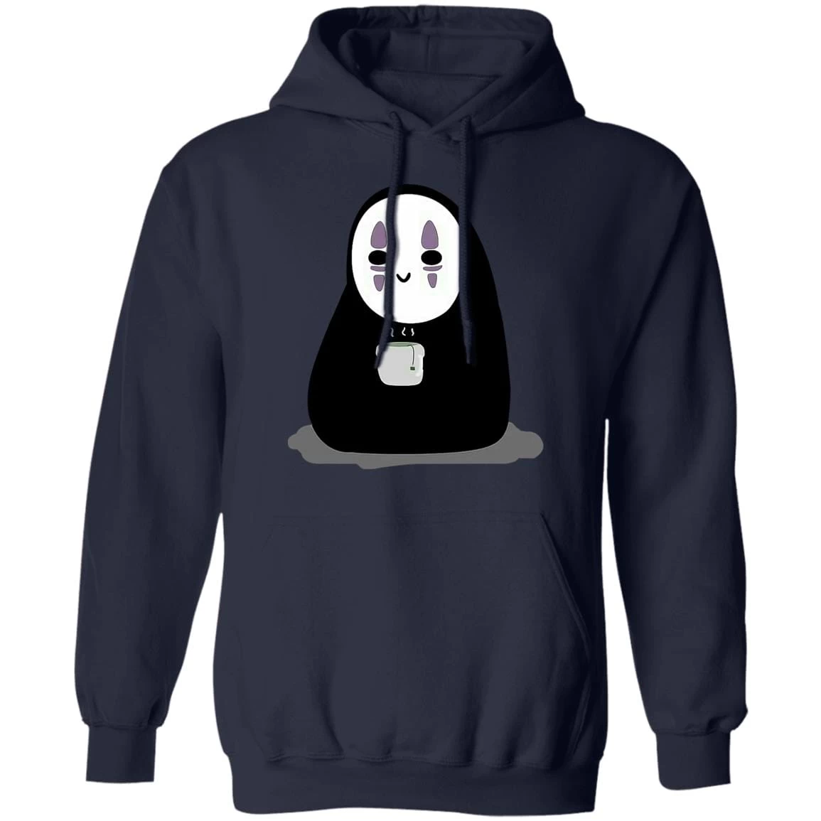 Cute No Face Kaonashi Drinking Hot Tea Hoodie 17 Cute No Face Kaonashi Drinking Hot Tea Hoodie - Image 15