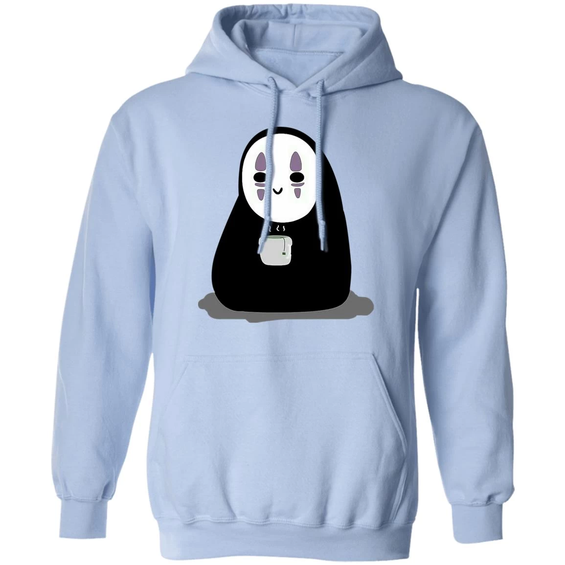 Cute No Face Kaonashi Drinking Hot Tea Hoodie 14 Cute No Face Kaonashi Drinking Hot Tea Hoodie - Image 12
