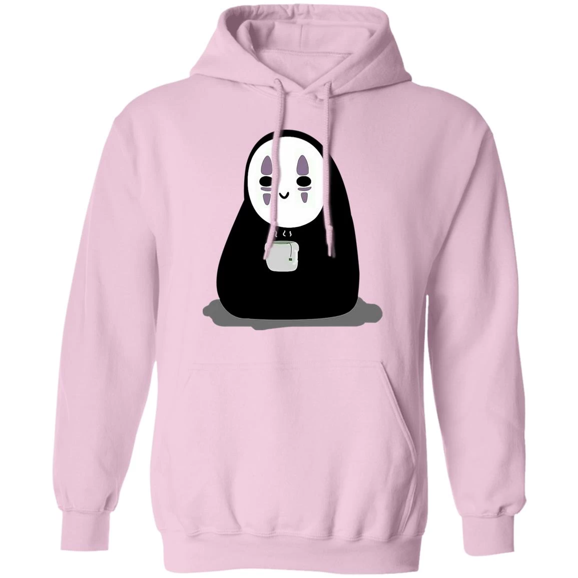 Cute No Face Kaonashi Drinking Hot Tea Hoodie 9 Cute No Face Kaonashi Drinking Hot Tea Hoodie - Image 7