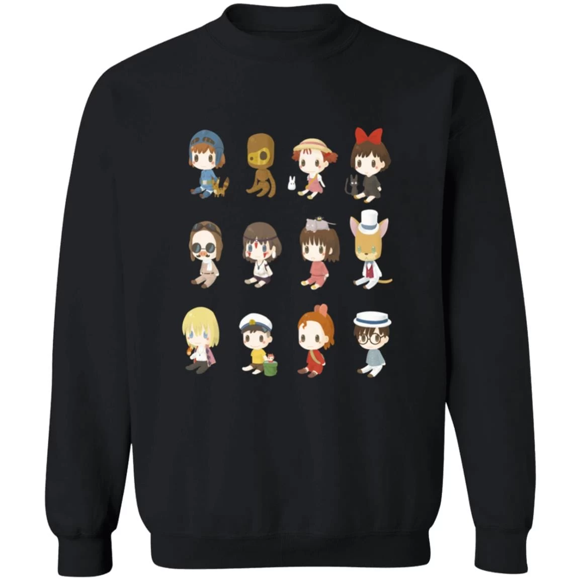 Ghibli Characters Cute Collection Sweatshirt 5 Ghibli Characters Cute Collection Sweatshirt - Image 3